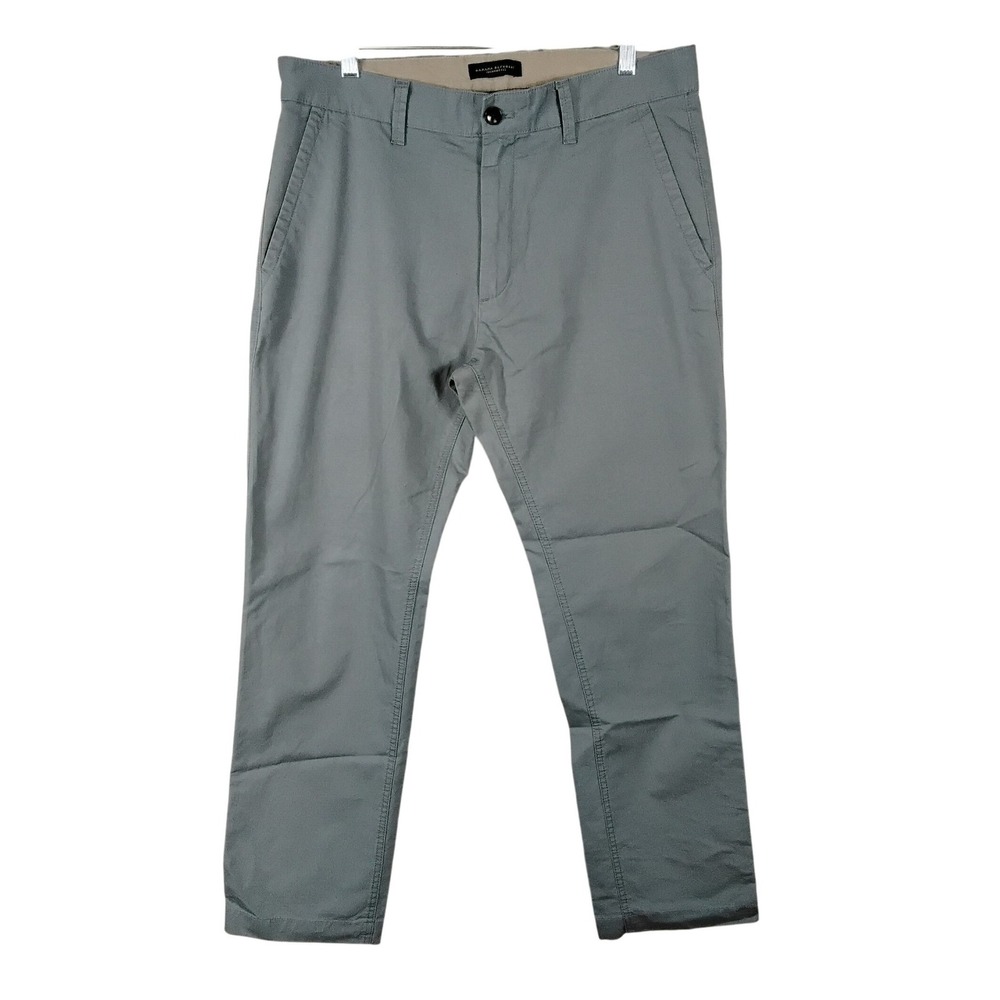 Banana Republic Bedford Utility Pants Gray Cotton Straight Fit 35x31 Chinos Work